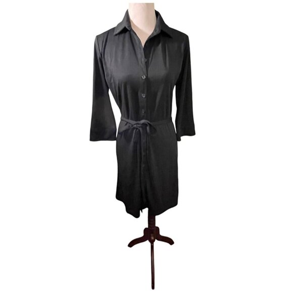 Express Dresses & Skirts - Express black button down dress 7/8